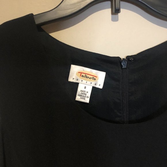 Talbots black sleeveless business midi dress - Picture 3 of 6